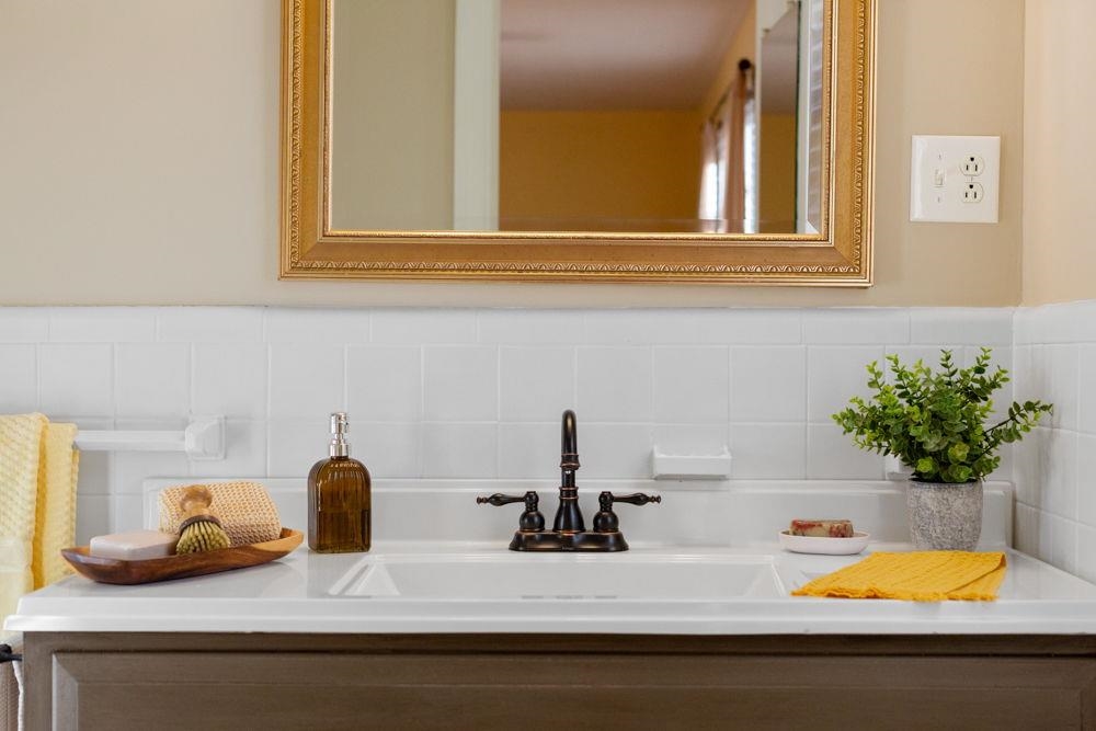 210 Edgewood Road Staunton, VA 24401 - Photo 24 of 41 a kitchen with a sink and a potted plant