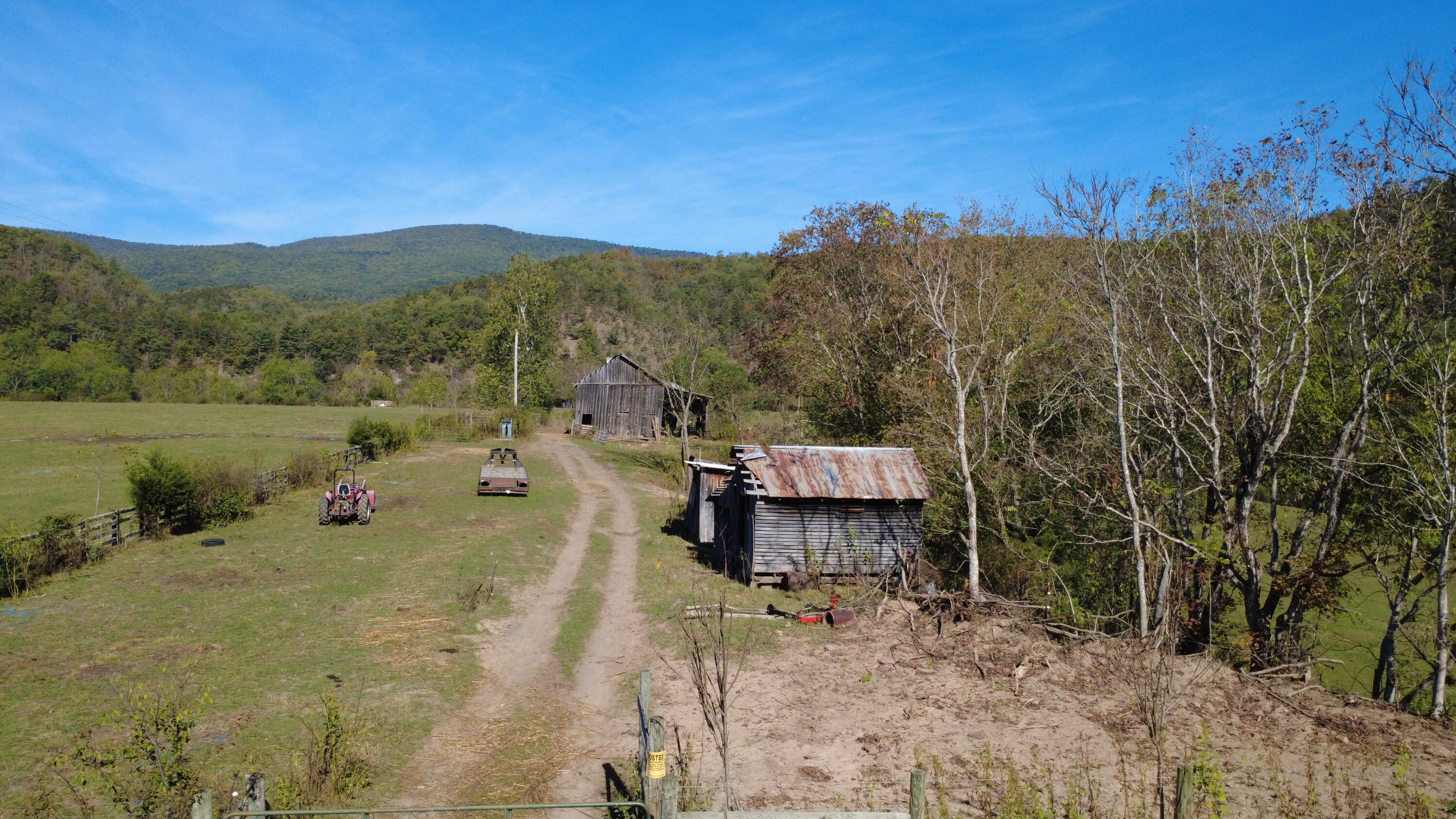6402 Potts Creek Road Covington, VA 24426 - Photo 20 of 34 a view of a town with mountains in the background