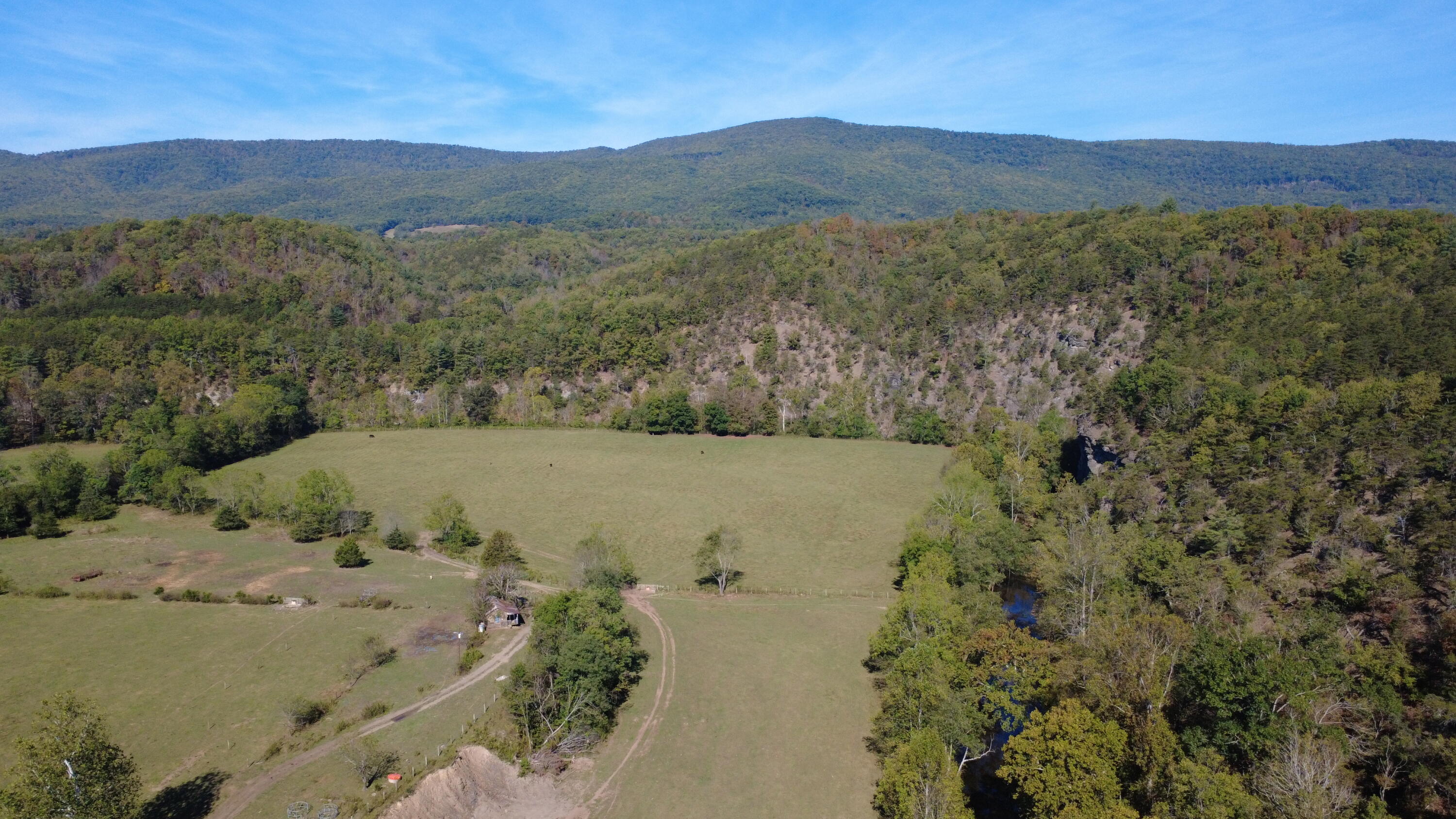 6402 Potts Creek Road Covington, VA 24426 - Photo 24 of 34 a view of a field with a mountain in the background
