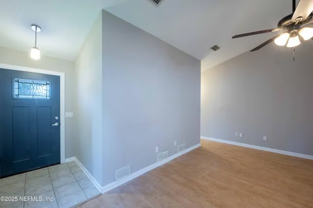 a view of an empty room