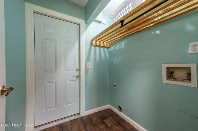 a view of a closet area