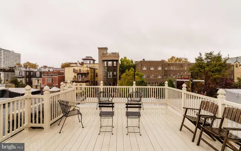 a front view of a building with street view