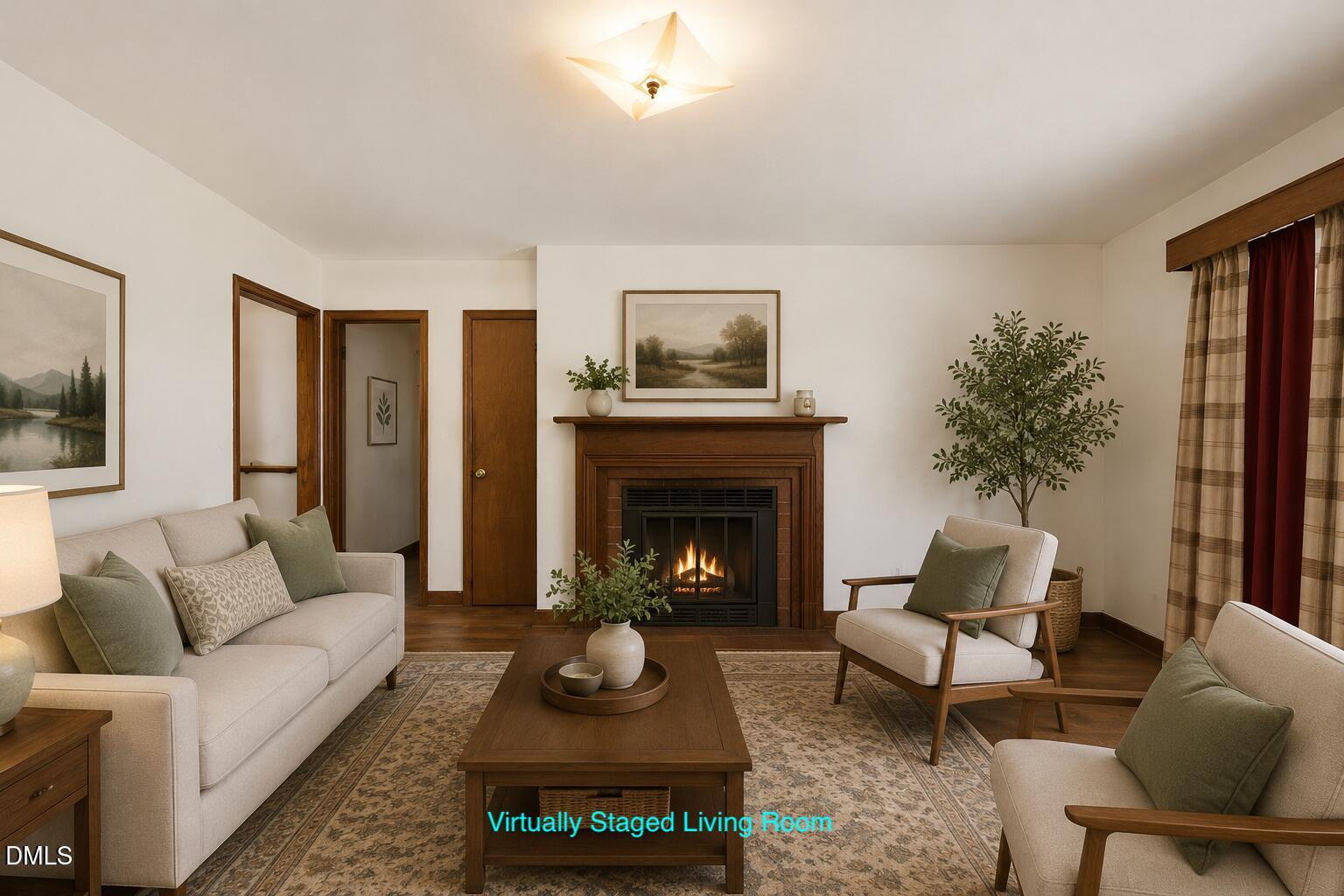 1315 Alpha Road Henderson, NC 27536 - Photo 13 of 26 Virtual Staged Living Room 1