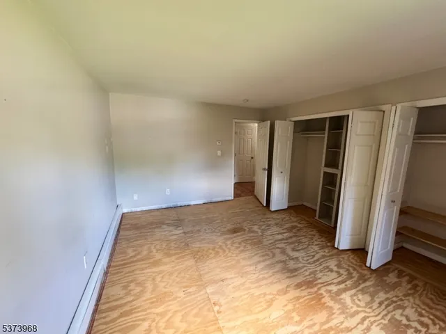 an empty room with a natural light