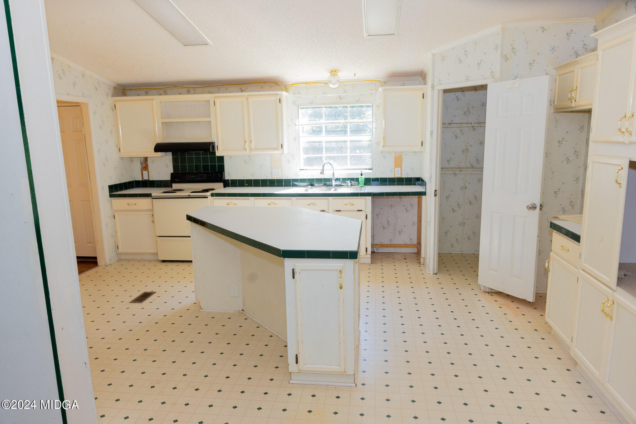 4687 Boxankle Road Jackson, GA 30233 - Photo 11 of 37 a kitchen with a sink a stove a refrigerator and cabinets