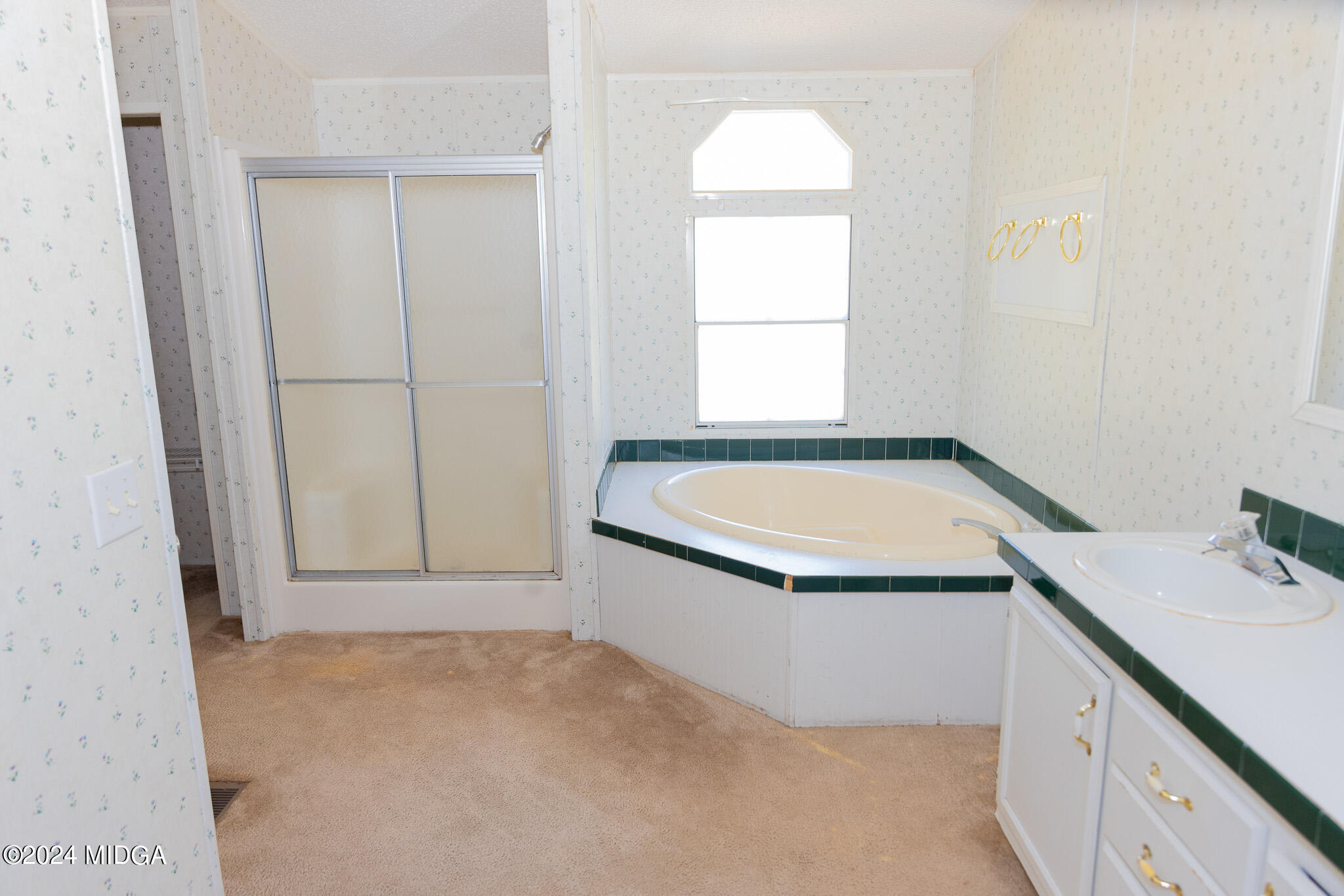 4687 Boxankle Road Jackson, GA 30233 - Photo 27 of 37 a bathroom with a tub sink and window