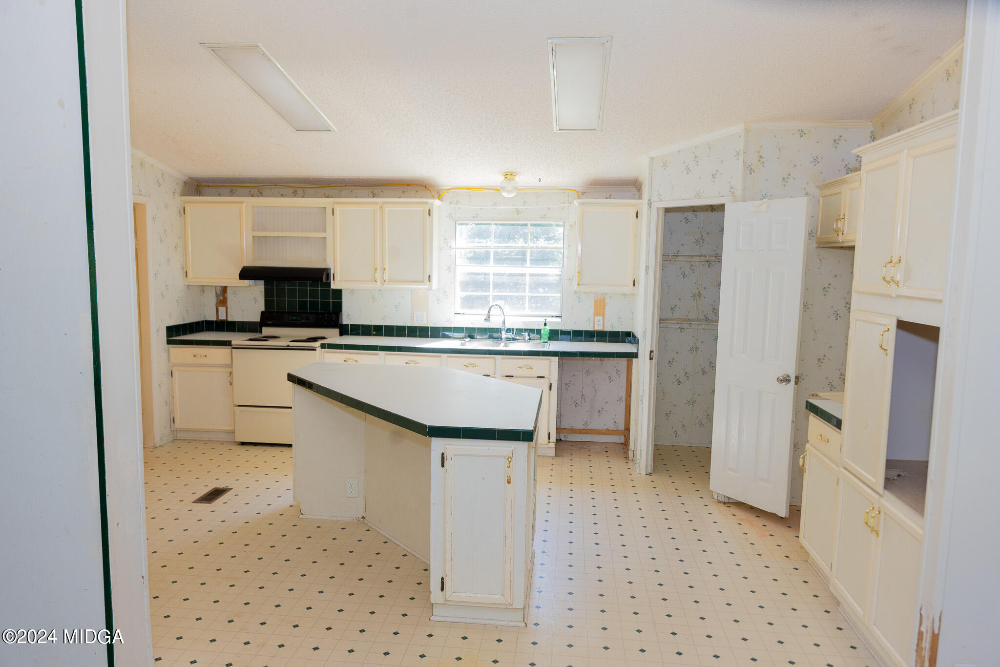 4687 Boxankle Road Jackson, GA 30233 - Photo 10 of 37 a kitchen with stainless steel appliances a sink a stove a refrigerator and cabinets
