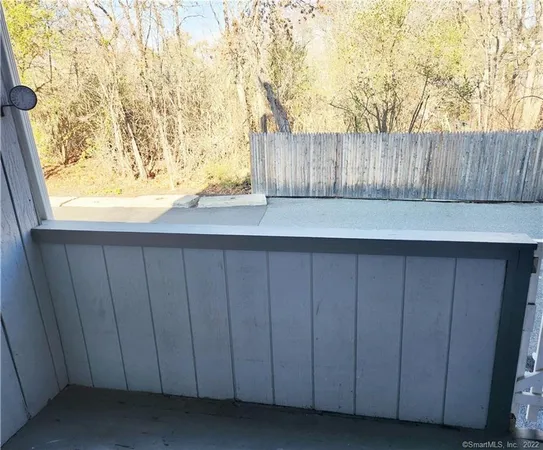 a view of wooden fence