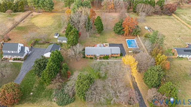 a view of a lake with houses