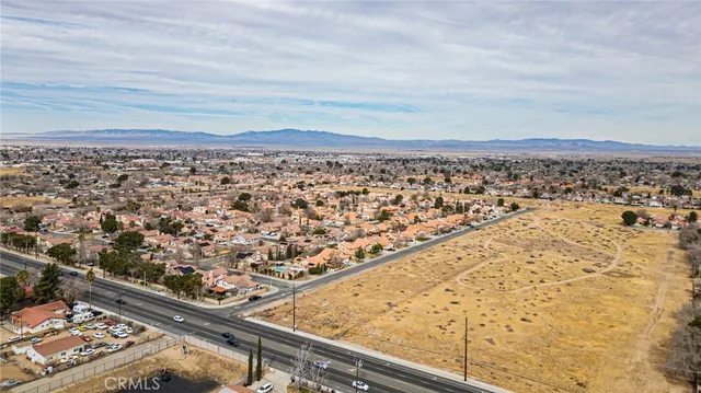 an aerial view of a city