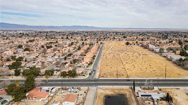 an aerial view of a city