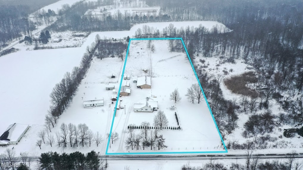 10622 Reynolds Road West Farmington, OH 44491 - Photo 26 of 32 View of snowy aerial view