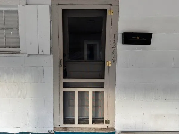 a view of front door