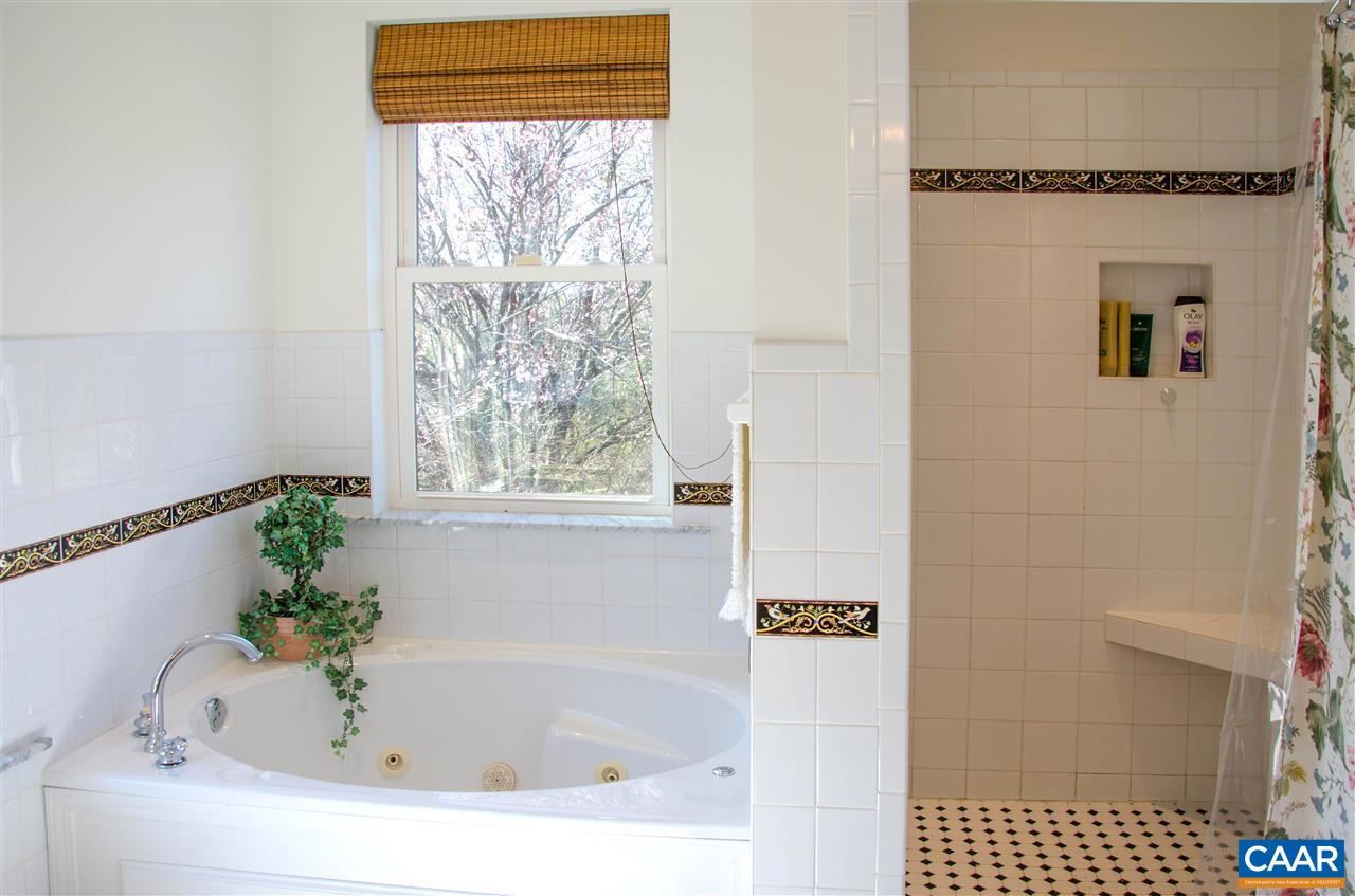 136 Fishpond Road Howardsville, VA 24562 - Photo 14 of 49 a bathroom with a bathtub and a shower