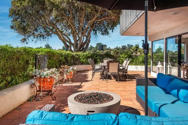 a outdoor space with patio the couches and pool