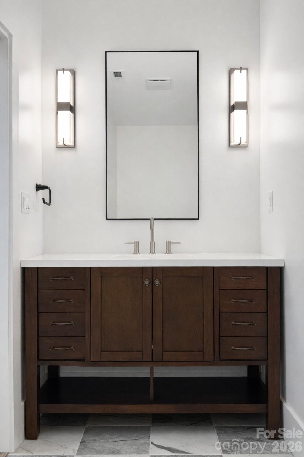 5135 Star Magnolia Court Clover, SC 29710 - Photo 22 of 39 a bathroom with a sink vanity and mirror