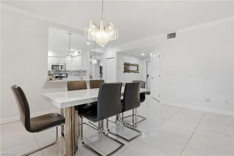 a view of a kitchen with an empty space
