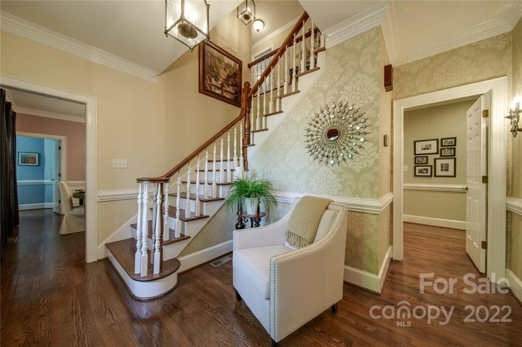 3617 Lake Twitty Drive Monroe, NC 28110 - Photo 19 of 47 a view of entryway and hall with wooden floor