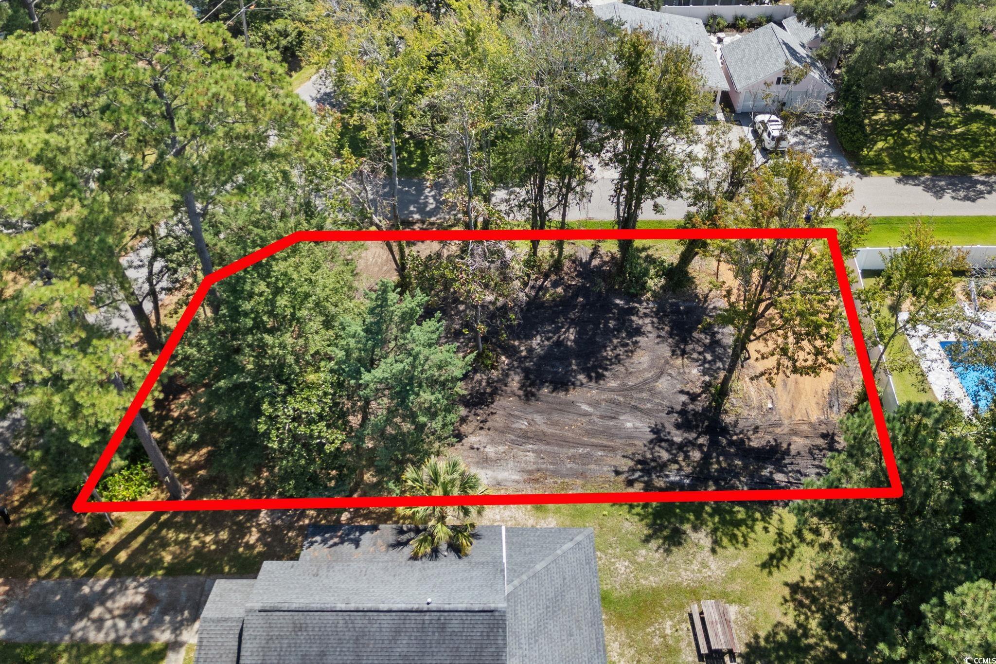 511 7th Avenue North Surfside Beach, SC 29575 - Photo 17 of 24 Aerial view of property's location featuring a nea