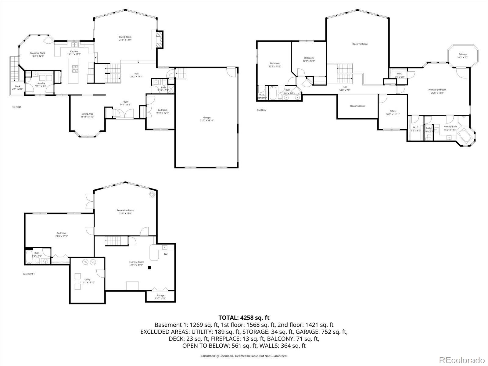 9948 South Turkey Creek Road Conifer, CO 80433 - Photo 50 of 50 a picture of floor plan