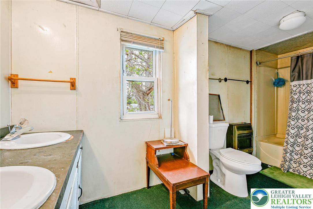 174 North Chestnut Street Bath, PA 18014 - Photo 16 of 20 a bathroom with a toilet a sink and a mirror