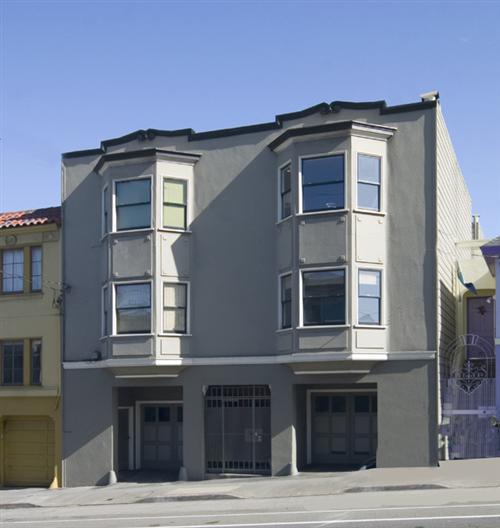 Front of property.  Garage on right belongs to unit 3.  Lots of storage space included.