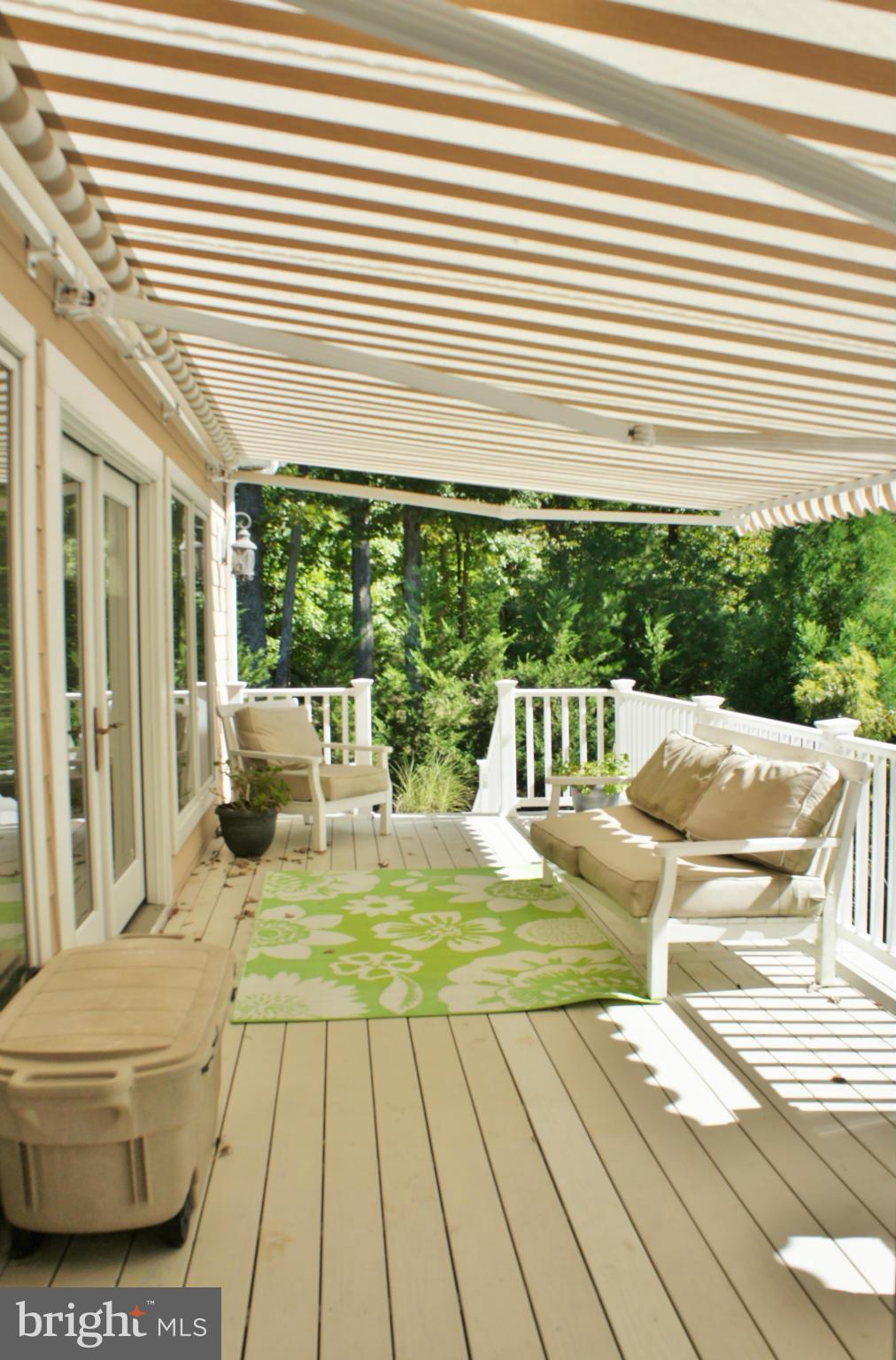 13292 Olivet Road Lusby, MD 20657 - Photo 9 of 30 Sun shade over trex deck overlooking pool!