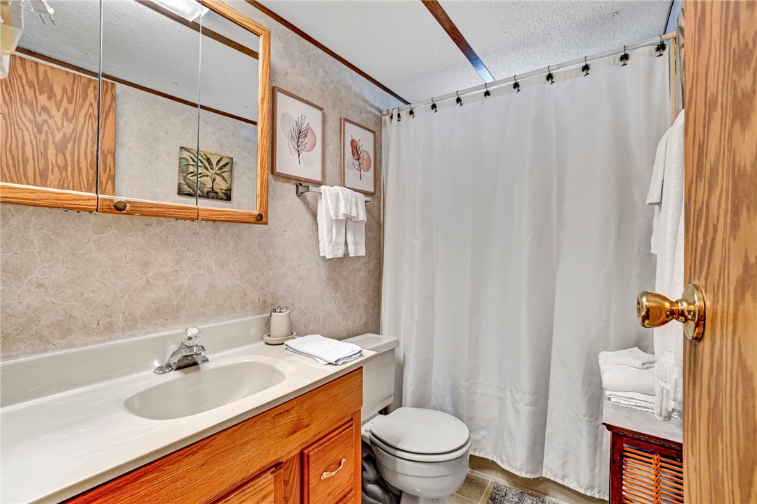 225 Nicholson Cove Road Seneca, SC 29672 - Photo 19 of 22 A well-maintained bathroom with a spacious vanity, full shower, and practical amenities.