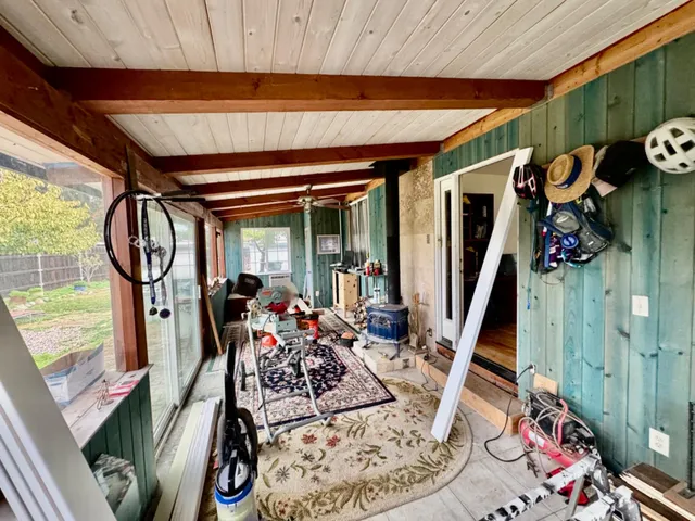 a living room filled with furniture