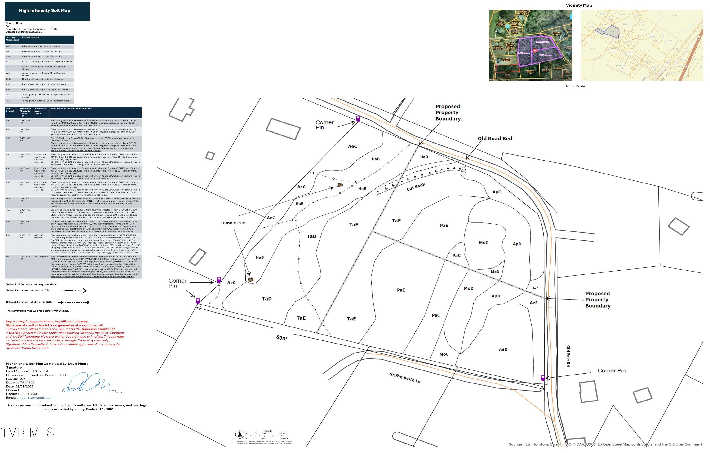Lot 1 Old Post Road, Unit 1 Evensville, TN 37332 - Photo 24 of 24 Soil Study. Rhea-Old-Post-Rd-Final2