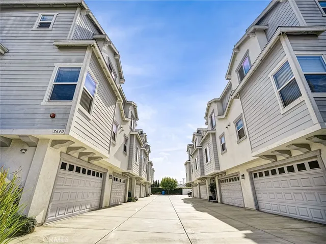 a front view of a building