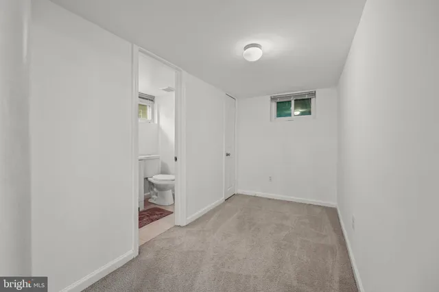 a view of an empty room