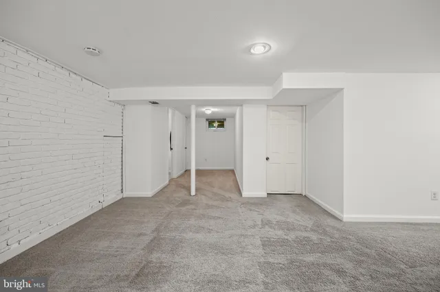 a view of an empty room