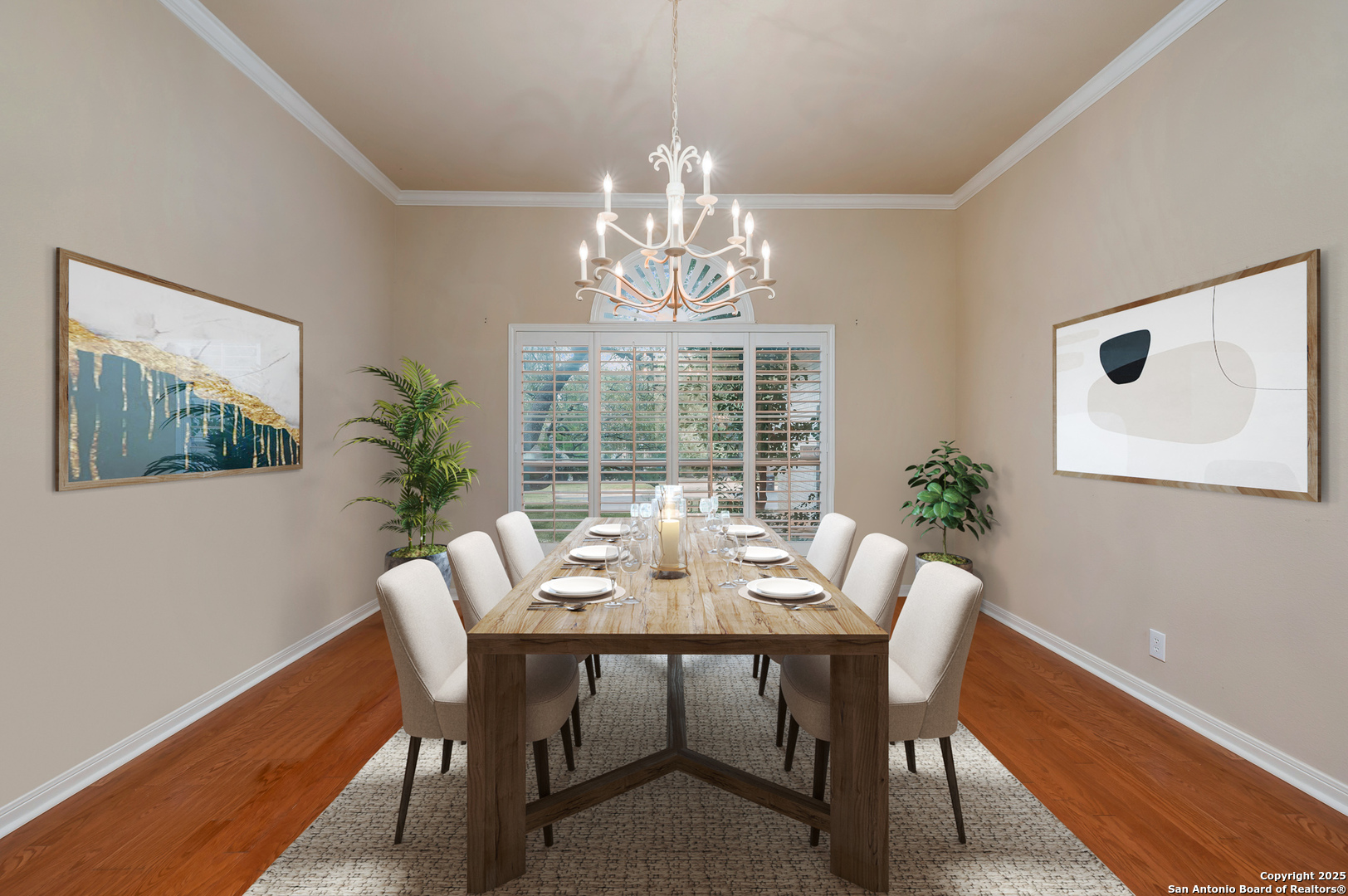 3911 Heights Way San Antonio, TX 78230 - Photo 5 of 22 a view of a dining room with furniture window and outside view