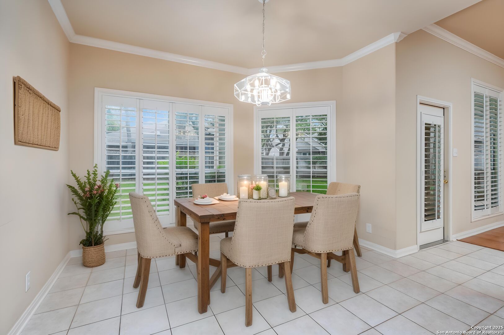 3911 Heights Way San Antonio, TX 78230 - Photo 7 of 22 a view of a dining room with furniture window and outside view