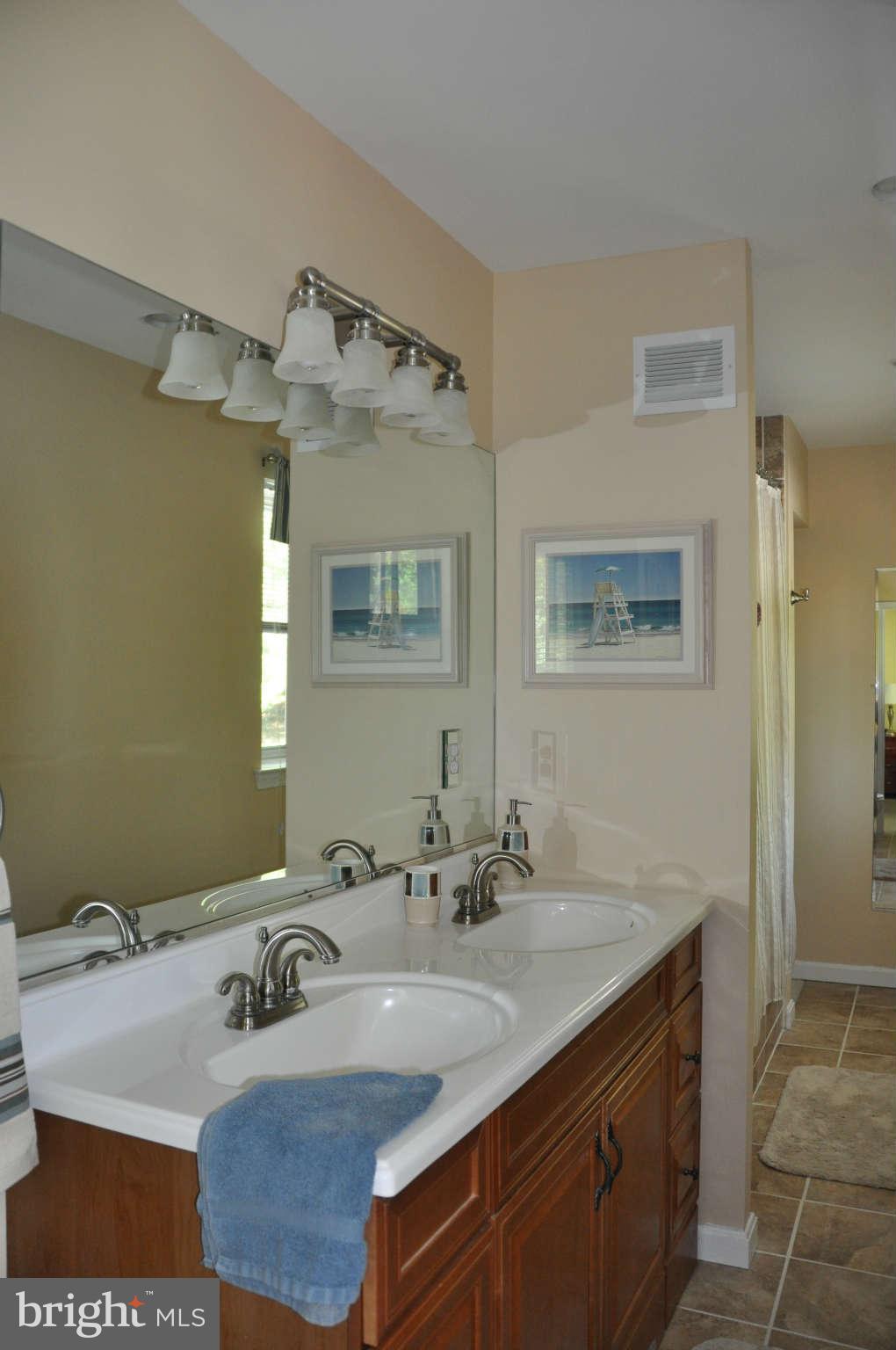 5507 Yorkshire Street Springfield, VA 22151 - Photo 16 of 26 a bathroom with a sink and a mirror