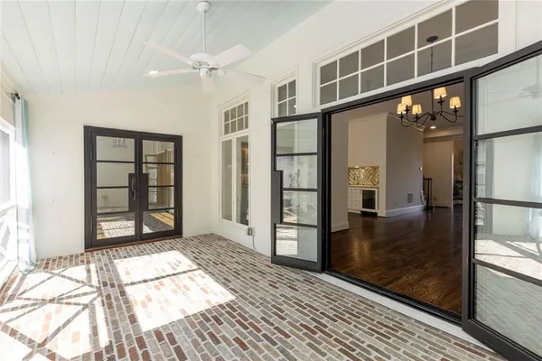 a view of a hallway with interior of the house