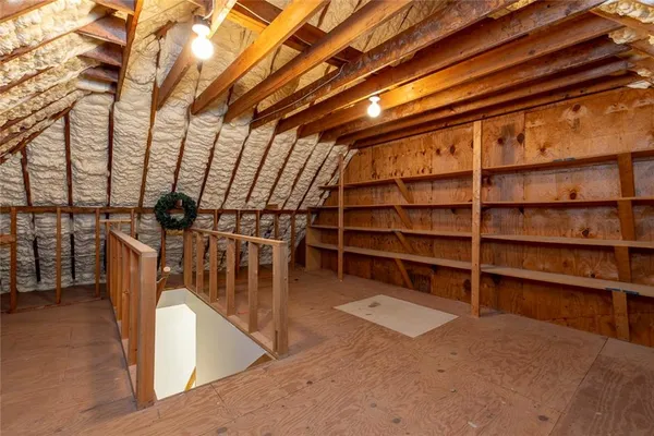 a view of storage and utility room