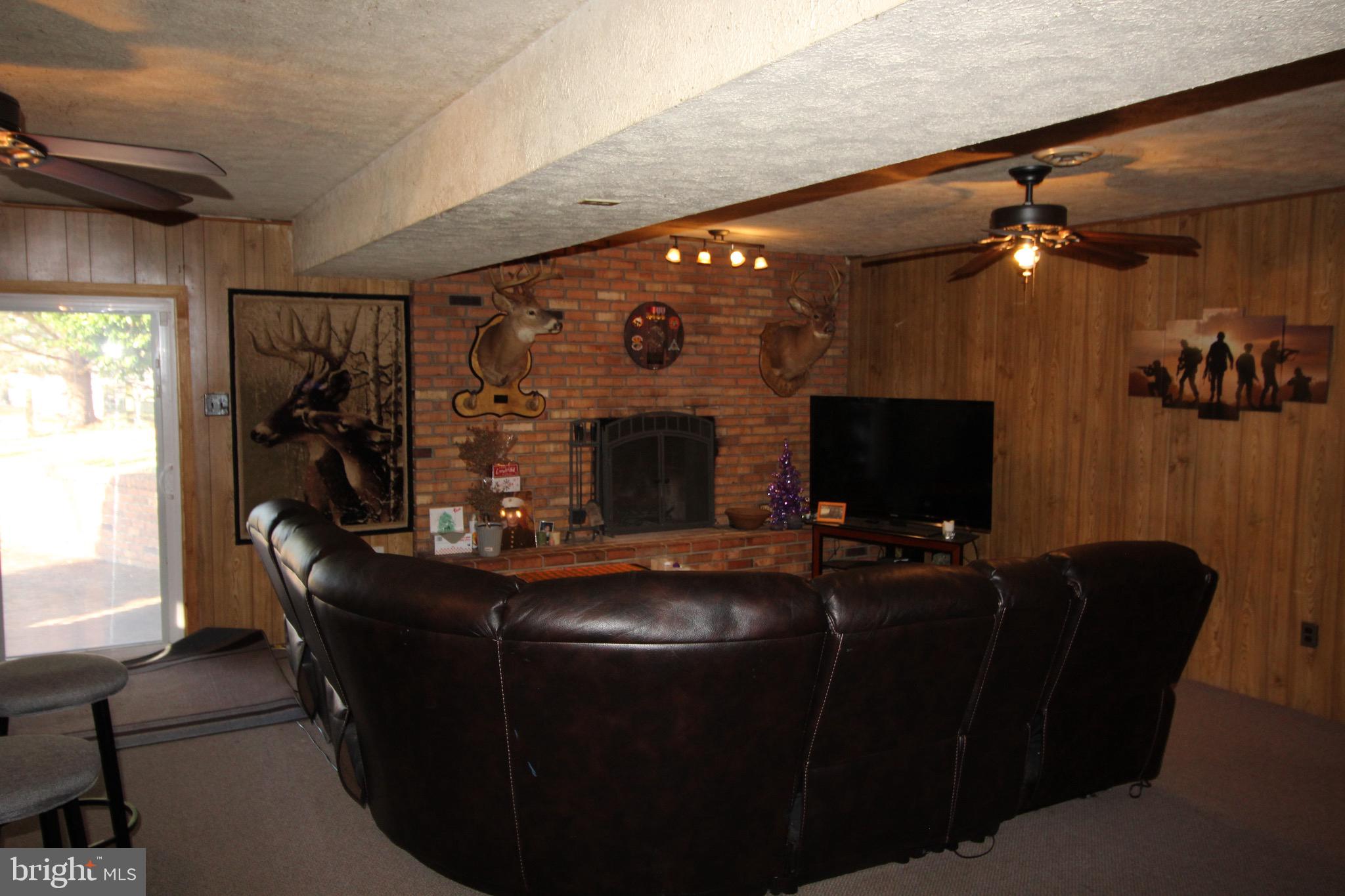 11679 Cemetery Road Bealeton, VA 22712 - Photo 16 of 26 Lower level Family room with fireplace & walkout