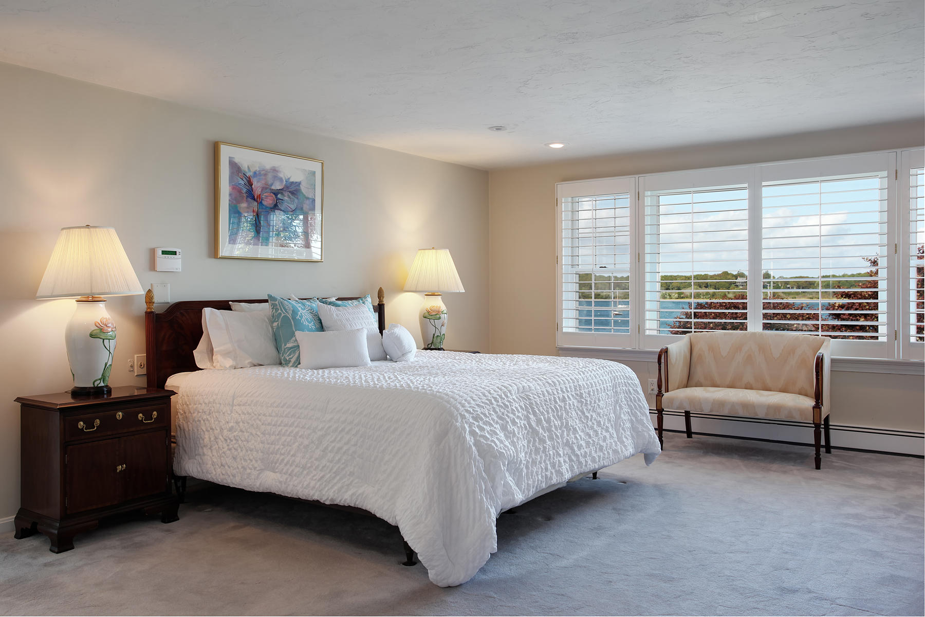 289 East Bay Road Osterville, MA 02655 - Photo 18 of 30 a bedroom with bed and a large window