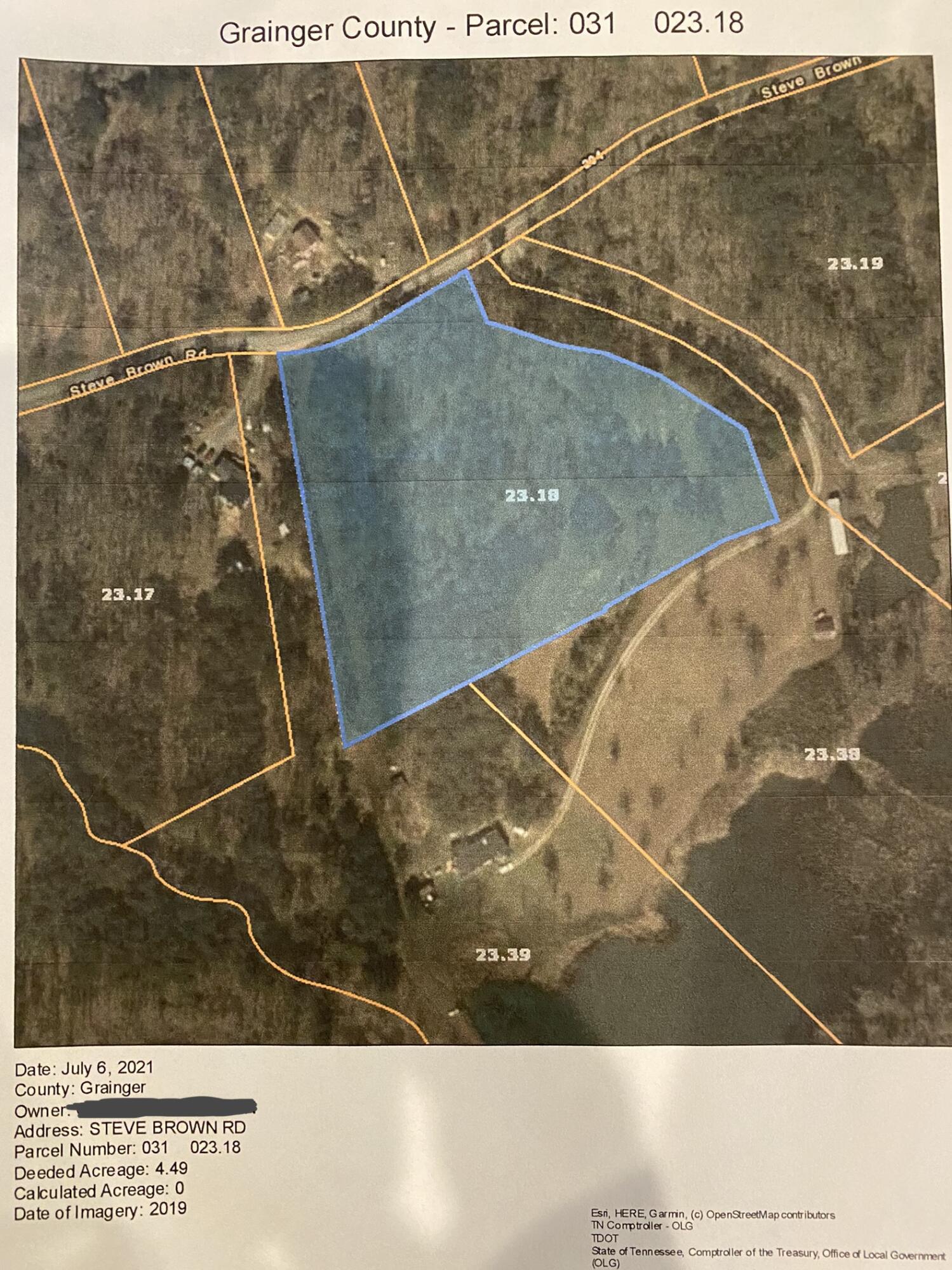 Tbd Steve Brown Road Bean Station, TN 37708 - Photo 14 of 14 County Tax Map