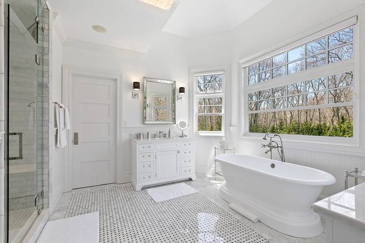 496 Wainscott Harbor Road Sagaponack, NY 11962 - Photo 9 of 20 a bathroom with a sink a toilet and shower