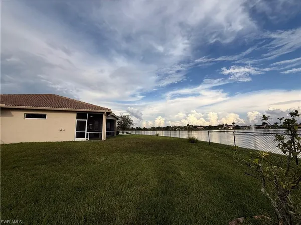 a house view with a garden space