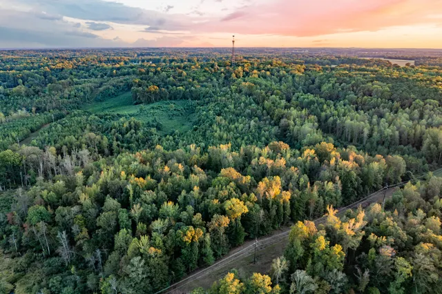 a view of city and mountain