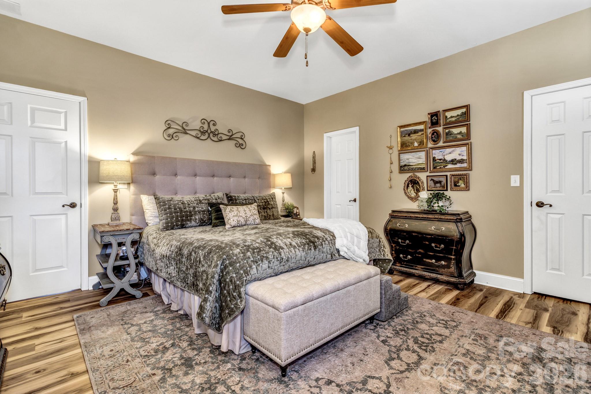 25 Union Chapel Road Weaverville, NC 28787 - Photo 26 of 43 a bedroom with a bed and a couch
