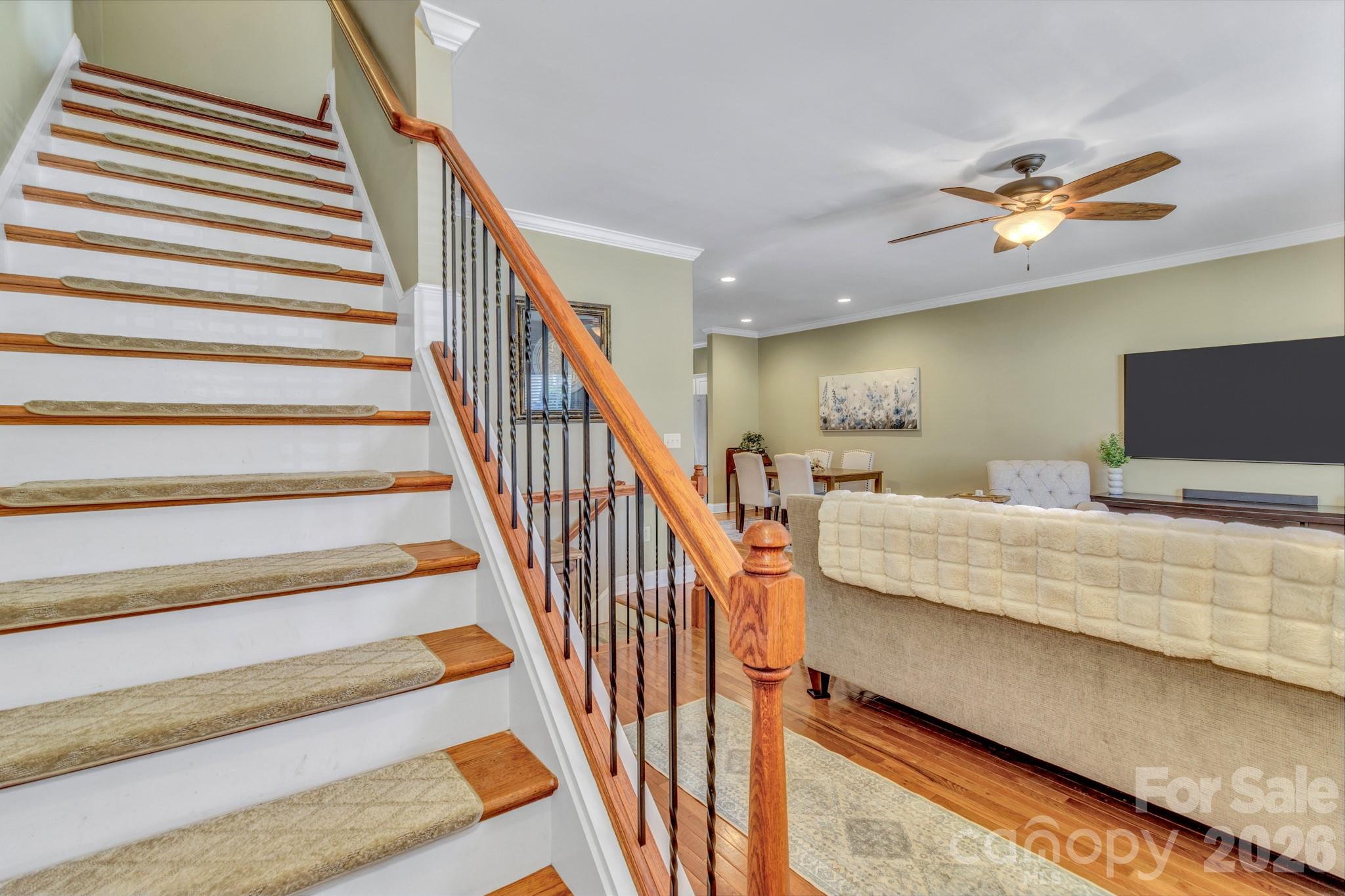 25 Union Chapel Road Weaverville, NC 28787 - Photo 5 of 47 a view of entryway and hall with wooden floor