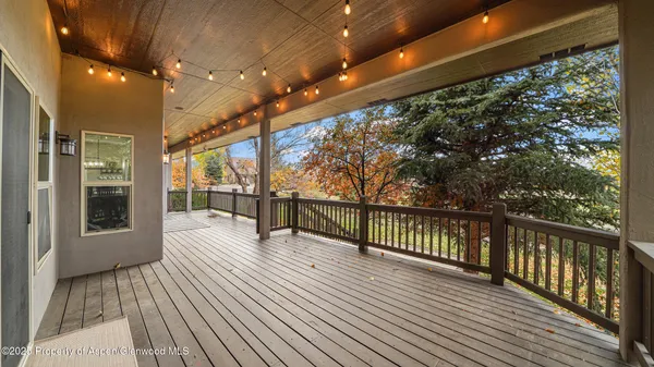 a view of a balcony