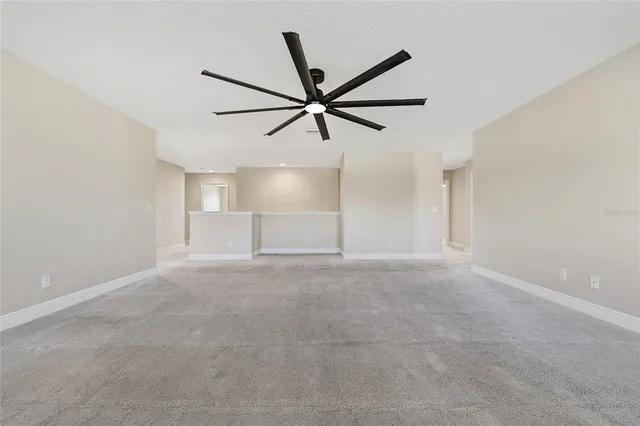 a bathroom with a sink vanity and mirror