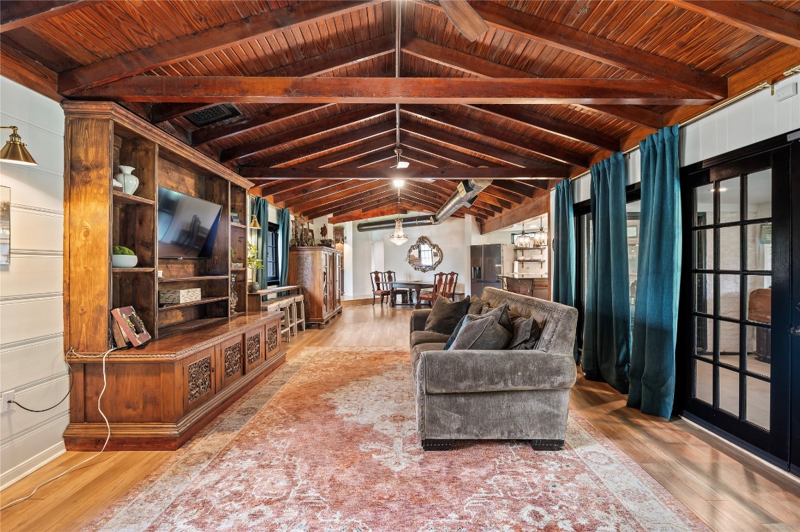 1908 Deats Road Dickinson, TX 77539 - Photo 14 of 41 Another view of the living room space with access to the enclosed patio.