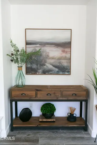 a view of wooden floor